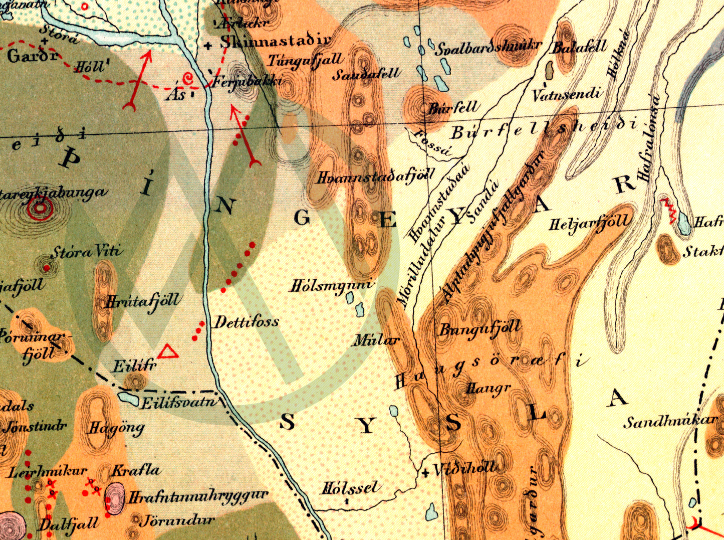 Íslandskort 1901